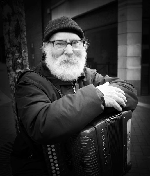 Tom McNamara well known for his playing the accordion on Cruises St. Limerick  